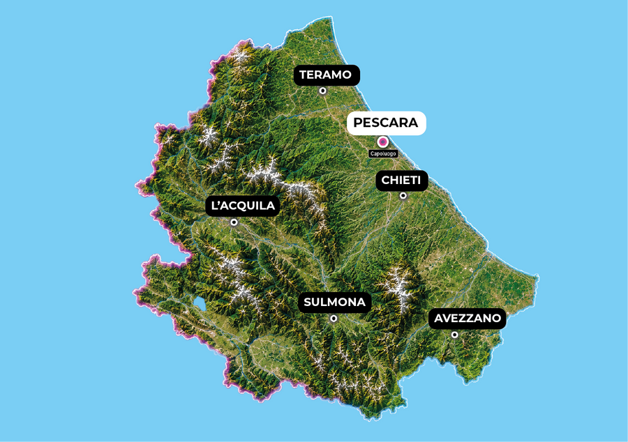 Cartina Abruzzo