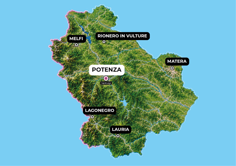 Cartina Basilicata