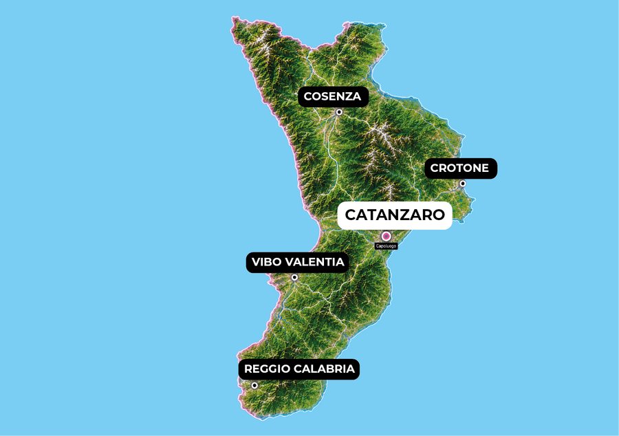 Cartina Calabria