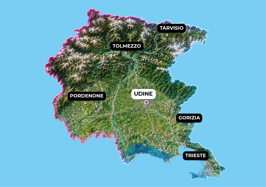 Cartina Friuli Venezia Giulia