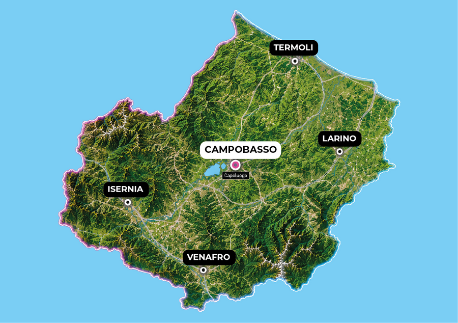 Cartina Molise