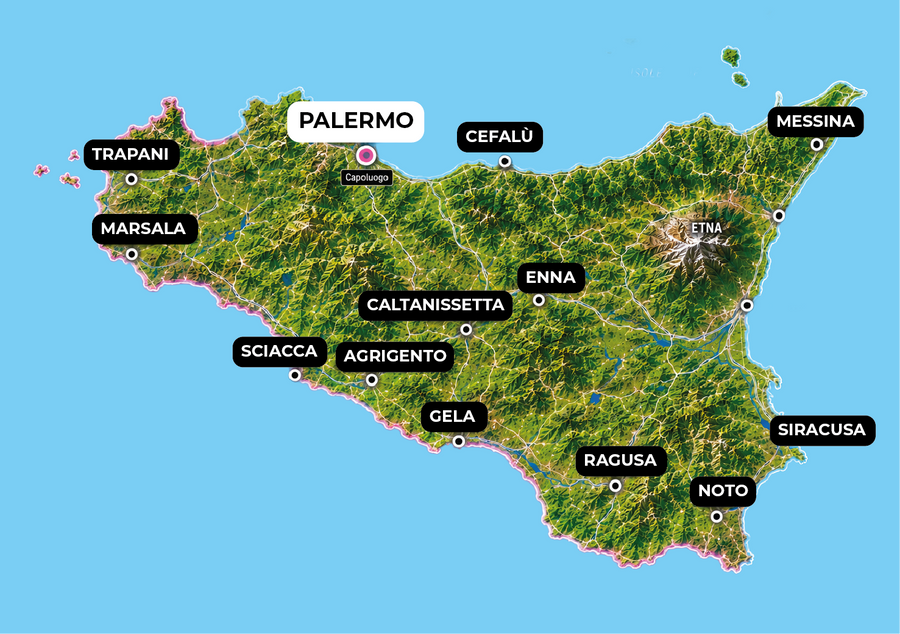 Cartina Sicilia