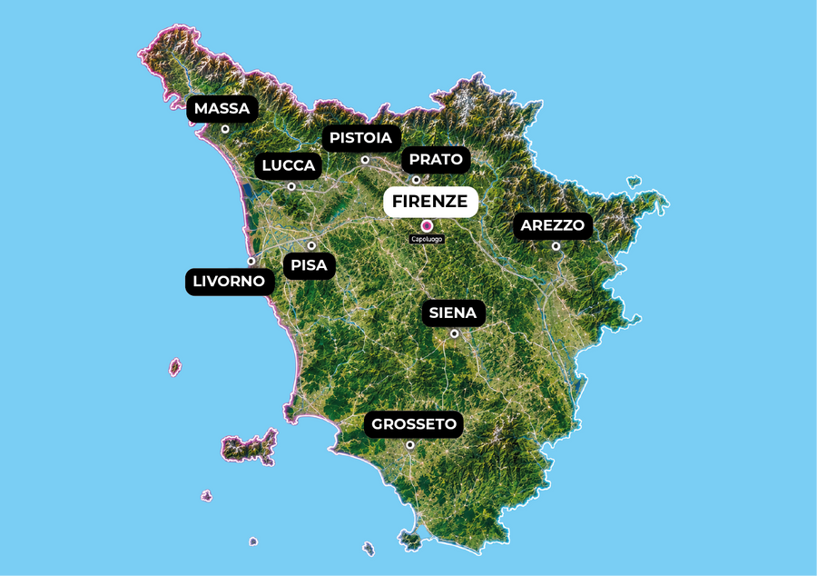 Cartina Toscana