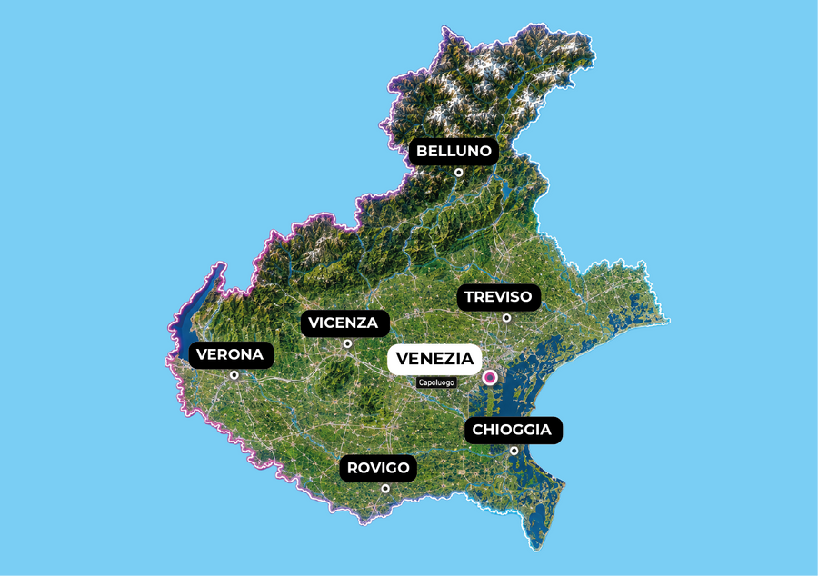 Cartina Veneto