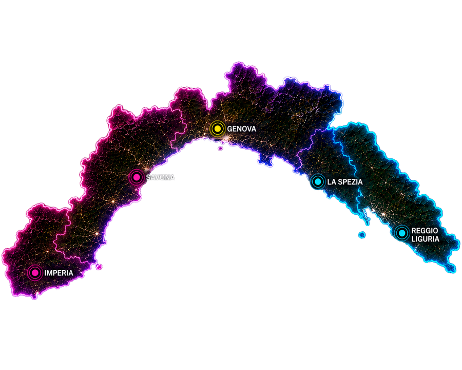 Cartina Liguria