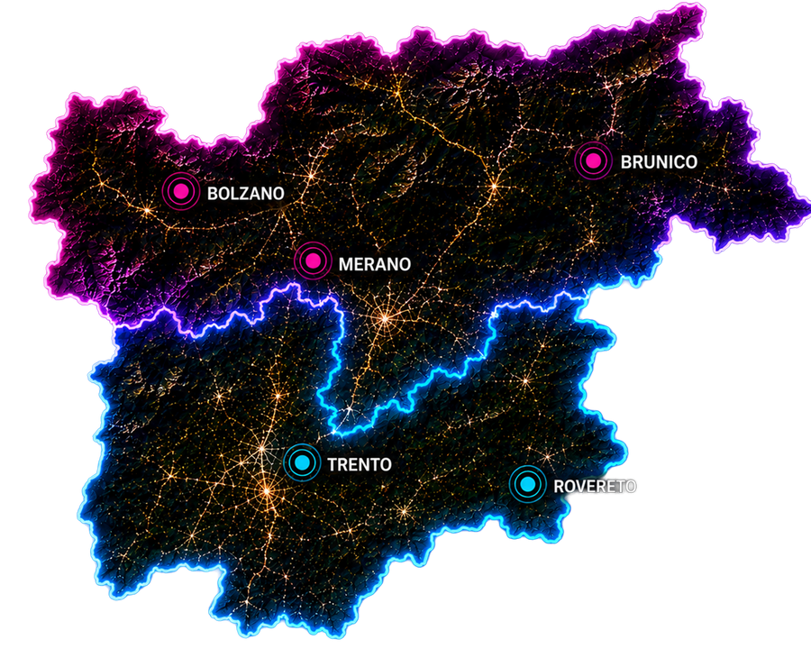 Cartina Trentino-Alto Adige