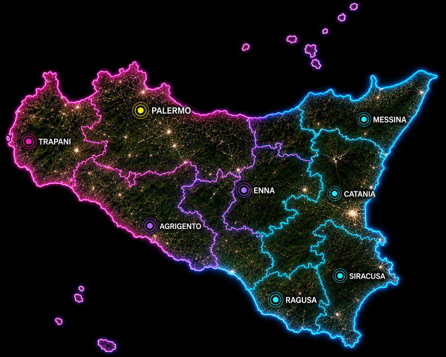 Cartina Sicilia
